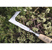 Nerezový odstraňovač buriny s drevenou rukoväťou