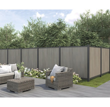 Terasa s posedením a zástenou pre súkromie