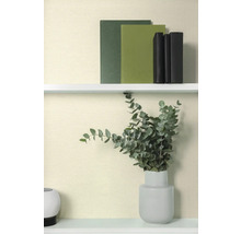 Dekoratívna scéna s knihami a eukalyptom vo váze na poličke