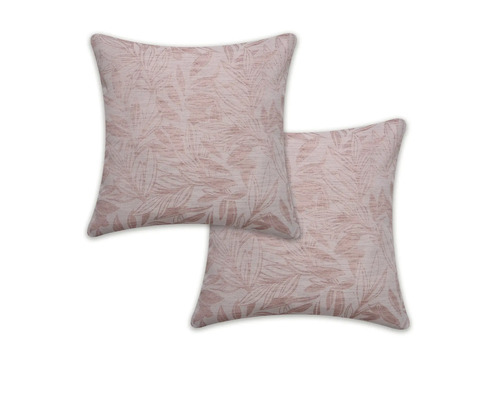 Dva vankúše s motívom listov na dekoratívne účely