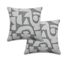 Dva dekoratívne vankúše s abstraktným vzorom