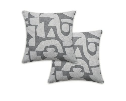 Dva dekoratívne vankúše s abstraktným vzorom