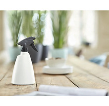 Rozprašovač na rastliny na drevenom stole