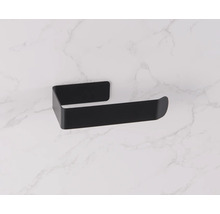 Čierny držiak toaletného papiera na montáž na stenu