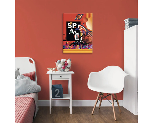 Ilustrácia vesmírneho motívu v detskej izbe