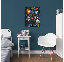 Dekoratívny motív vesmíru v detskej izbe