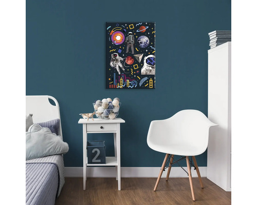 Dekoratívny motív vesmíru v detskej izbe