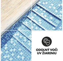 Bazén s dlaždicami a pečaťou odolnosti proti UV žiareniu