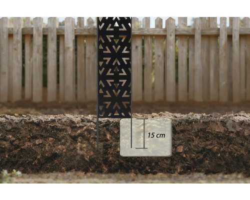 Záhradná zástena so 15-centimetrovým zemným vstupom