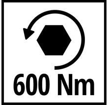 Krútiaci moment až 600 Newtonmetrov
