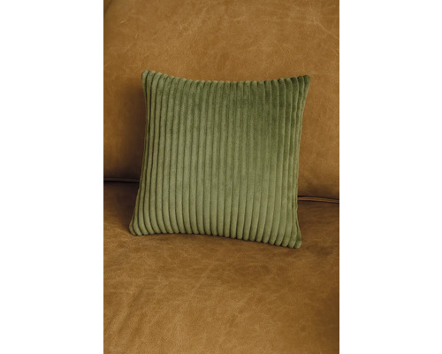 Štvorcový vankúš z rebrovanej tkaniny