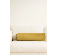 Žltý valcový vankúš na pohovke