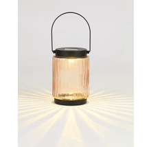 Dekoratívna solárna lampa zo skla s rukoväťou