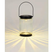 Sklenená solárna lampa s rúčkou