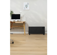 Ukážka usporiadania s čiernym radiátorom v miestnosti