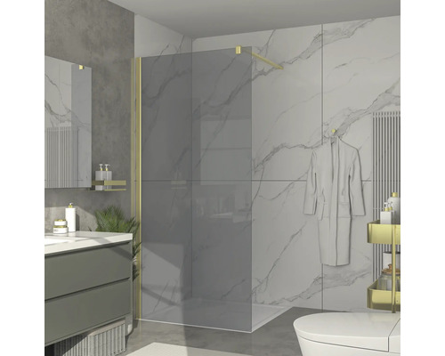 Kúpeľňa so sprchovacím kútom, umývadlom a toaletou v modernom dizajne