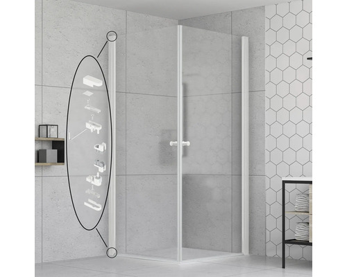 Rohová sprcha s montážnym návodom v kúpeľni