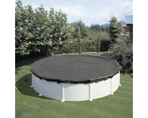 Zakrytý nadzemný bazén v záhrade