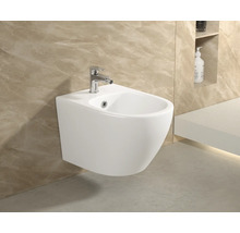 Závesný bidet s vodovodnou batériou v kúpeľni