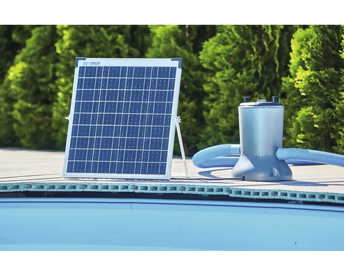 Solárny panel a filtračné čerpadlo pre bazén