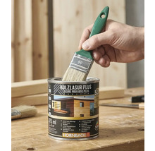 Plechovka lazúry na drevo Plus so štetcom