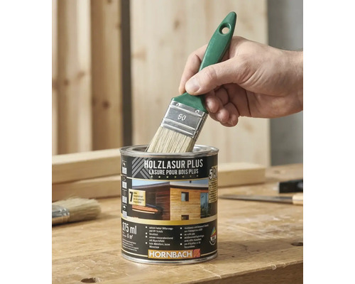 Plechovka lazúry na drevo Plus so štetcom