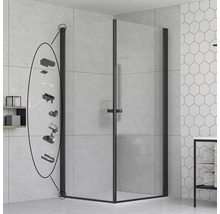 Rohová sprcha s montážnymi prvkami v kúpeľni