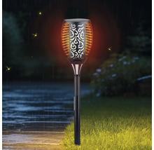 Dekoratívna záhradná pochodeň s plamenným efektom pre vonkajšie použitie.