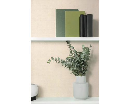 Dekoratívna polica s knihami a eukalyptom vo váze