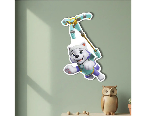 Samolepka na stenu s obrázkom psa z Tlapkovej patroly s náradím