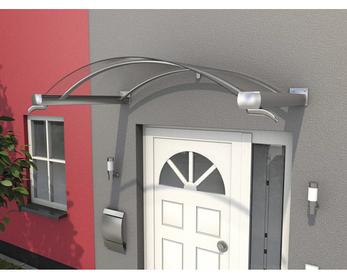 Sklenený baldachýn nad vchodovými dverami