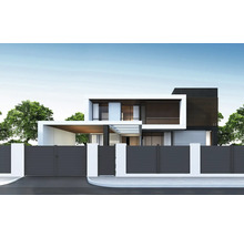 Moderný dom s bránou