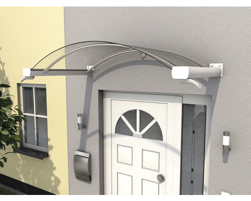 Sklenený prístrešok nad vchodovými dverami