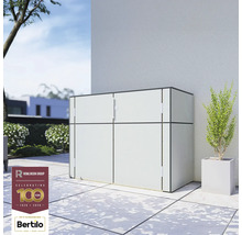 Vonkajší odpadkový box na terase s rastlinou vedľa