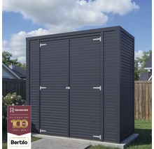 Záhradná skriňa z dreva s dvojitými dverami