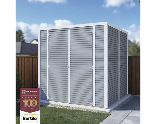 Záhradná búda s dvojkrídlovými dverami na vonkajšie použitie