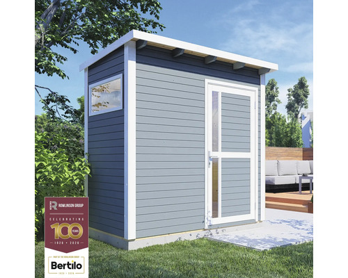 Záhradný domček s oknom a dverami z dreva