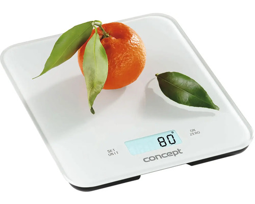 Digitálna kuchynská váha s mandarínkou a listami
