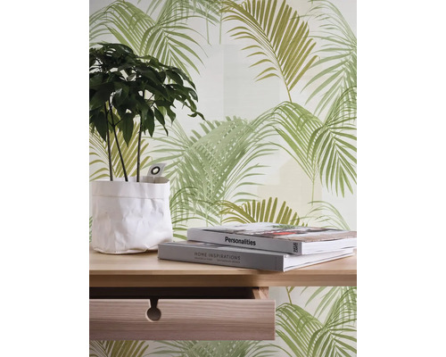 Vliesová tapeta Trend Spectrum 387101 zelená, biela 53 x 1005 cm