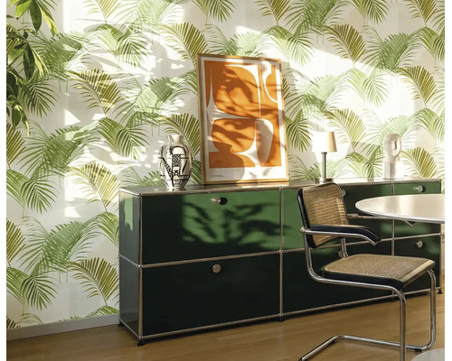Vliesová tapeta Trend Spectrum 387101 zelená, biela 53 x 1005 cm