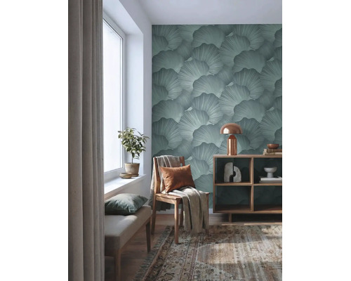 Vliesová tapeta Trend Spectrum 792336 zelená, strieborná 53 x 1005 cm