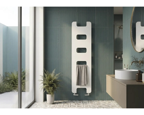 Dizajnové výhrevné teleso Rotheigner 1590 x 450 x 62-90 mm pripojenie 1/2" dole obojstranne