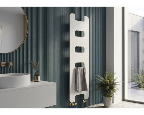 Dizajnové výhrevné teleso Rotheigner 1590 x 450 x 62-90 mm pripojenie 1/2" dole obojstranne