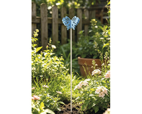 Motýľ kovový modrý 115cm