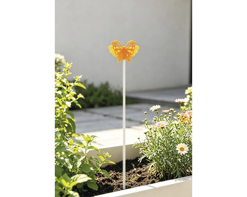 Motýľ kovový oranžový 115cm