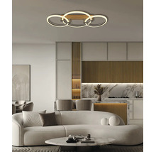 Stropné svietidlo Globo Fletcher 48050D2 40 W 3340 lm 3000 K hnedé zlaté