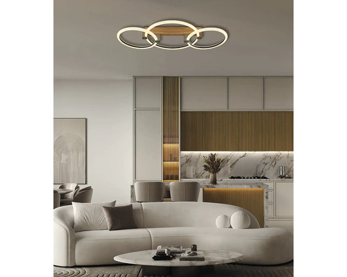 Stropné svietidlo Globo Fletcher 48050D2 40 W 3340 lm 3000 K hnedé zlaté