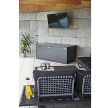 Záhradný box na podušky Biohort FreizeitBox 180, 181x79x71 cm tmavosivý