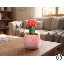 Kaktus FloraSelf Gymnocalycium Geent Mix kvetináč Ø 5,5 cm 1 ks, rôzne druhy (Image AI modified or generated)
