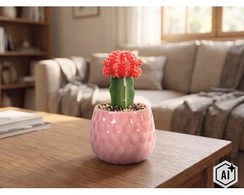 Kaktus FloraSelf Gymnocalycium Geent Mix kvetináč Ø 5,5 cm 1 ks, rôzne druhy (Image AI modified or generated)